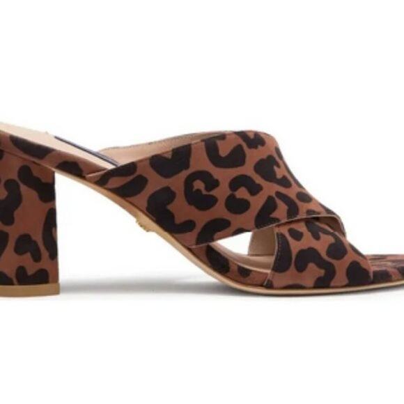 Stuart Weitzman Galena Crisscross sandals leopard print - Picture 2 of 9